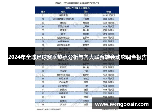 2024年全球足球赛季热点分析与各大联赛转会动态调查报告